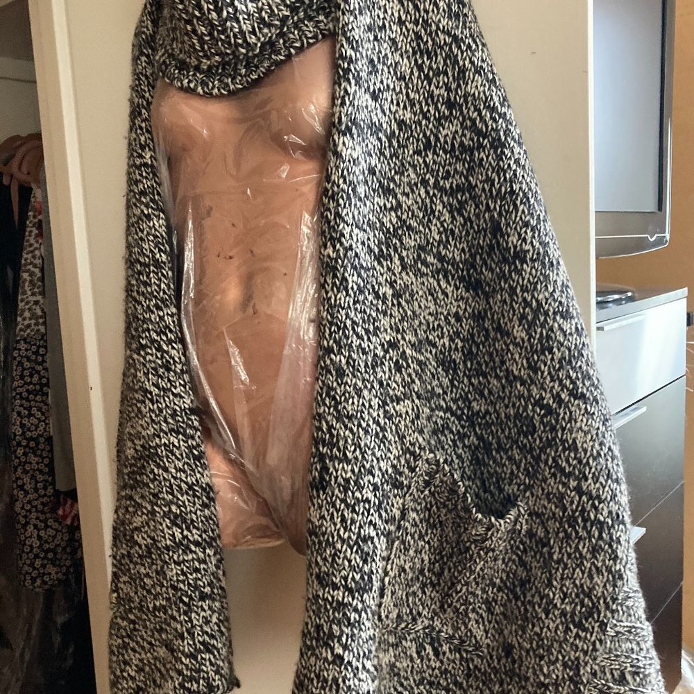 Knit shawl 2 piece set